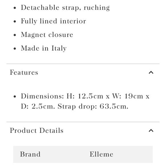 Elleme mini vague bag sesame tan cream beige like new revolve neutral bride nude - Picture 6 of 6